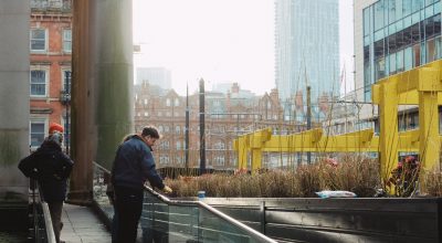 View from Derek Jarman Pocket park